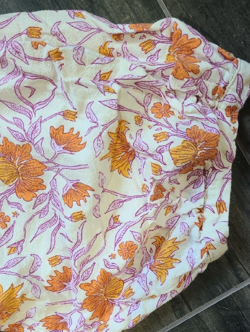 Universal Thread Pink and Orange Floral Cotton Dress - Picture 4 of 5